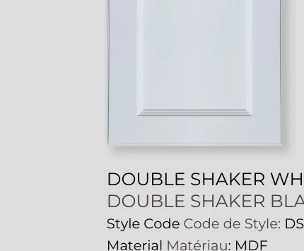 Double White Shaker DSW — Newmarket Collection by XKitchens