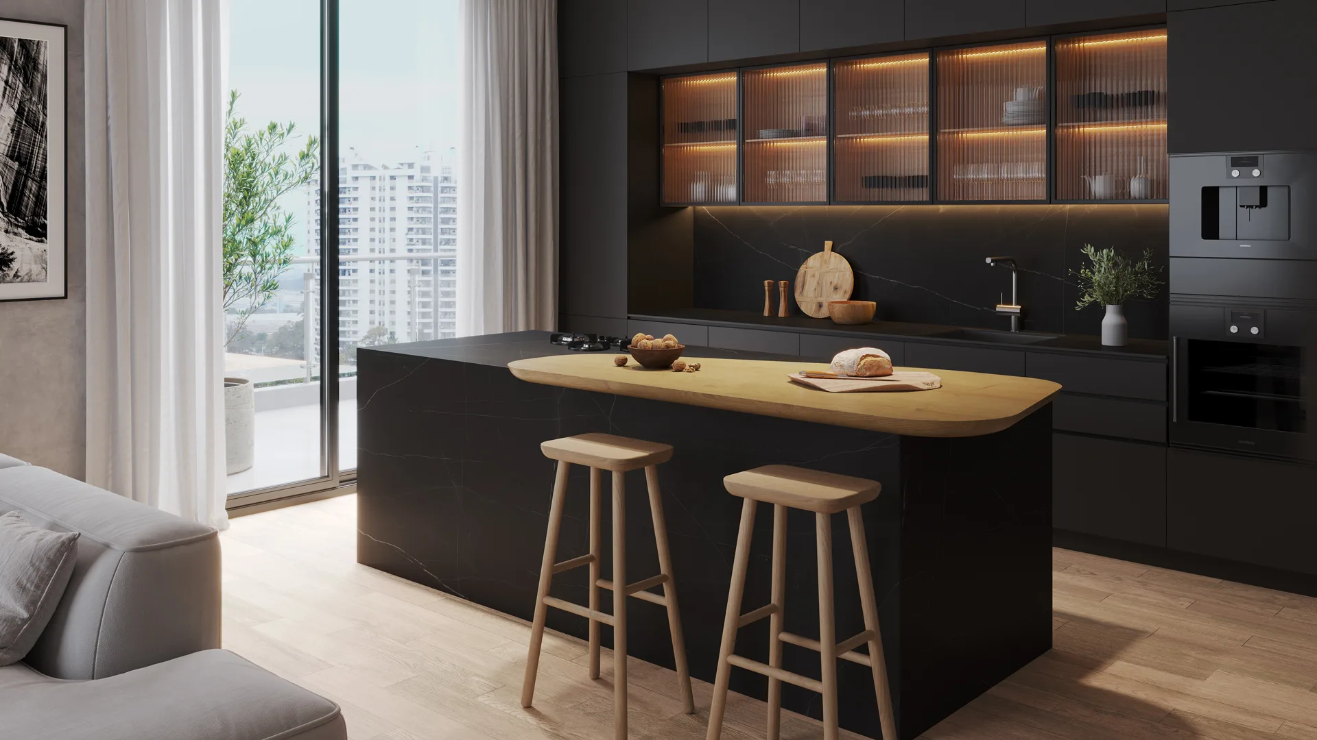 Caesarstone 510 Impermia kitchen