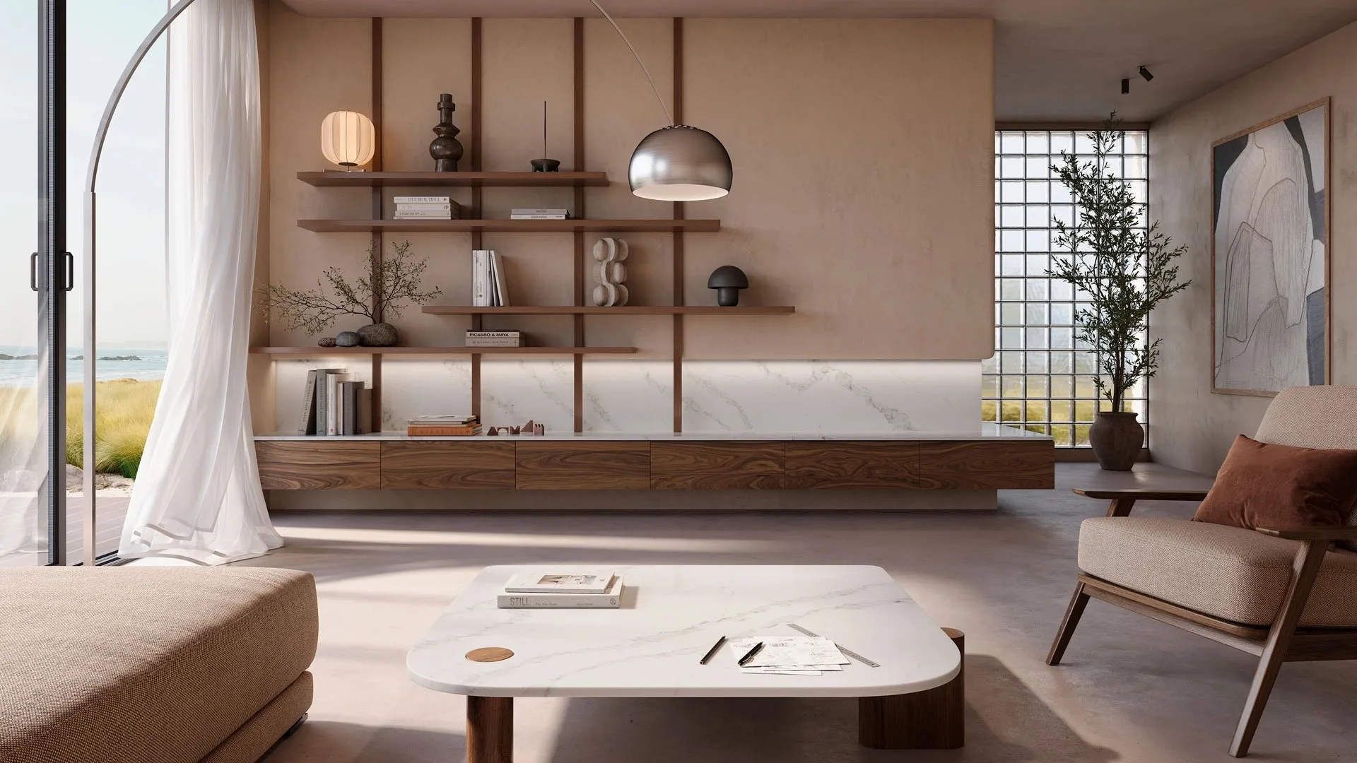 Caesarstone 8103 Calacatta Nobella kitchen